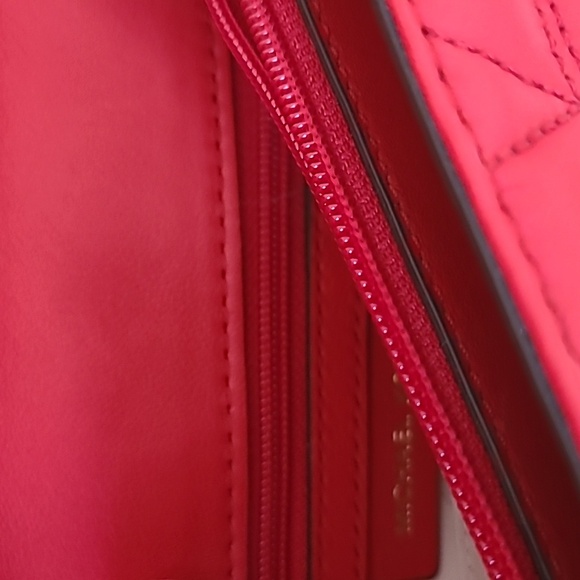 Michael Kors Red Quilted Crossbody Bag - Picture 10 of 12